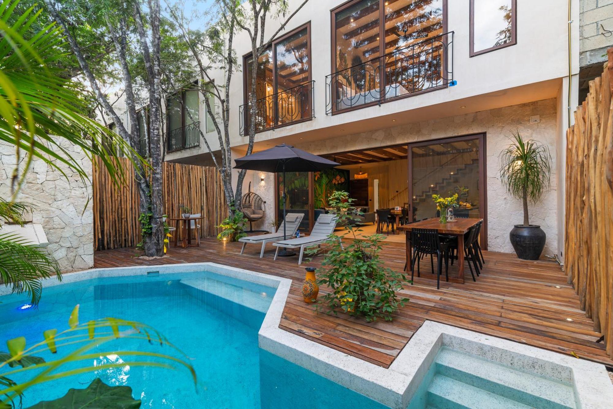 El Rey Loro - Lux 4 Bed Villa @BluedeerTulum Pueblo Buitenkant foto